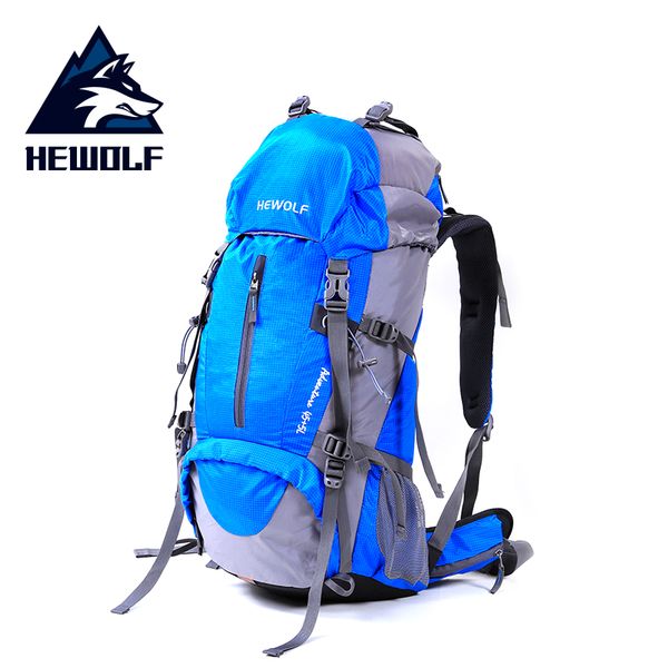 

hewolf 50l multifunctional outdoor sports backpack large capacity mountaineering hiking bags with rain cover 4 colors backpack