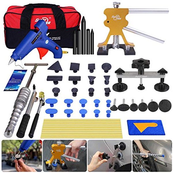 

pdr car bridge super glue golden with tools paintless body kit repair melt puller lifter gun pdr sticks kit dent for damage