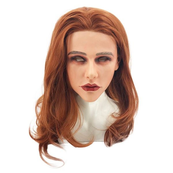 

realistic cosplay costume party halloween wonderful pretty woman silicone female mask women female silicone mask