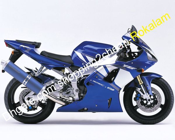 Cowling para Yamaha YZF R1 YZFR1 YZF1000 2000 2001 00 01 Motor Blue Bodywork Bodywork Kit de justo (moldagem por injeção)