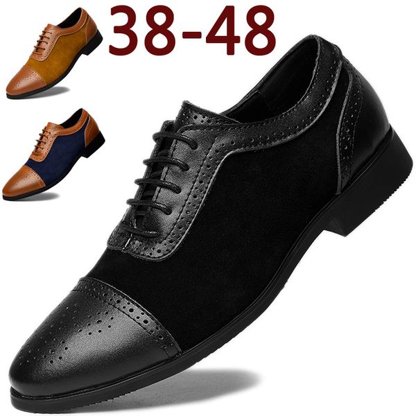 

backcamel2019 spring new leather pointed head dress lace fashion casual wear non-slipsize39-48, Black