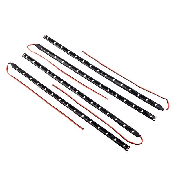 

sodial(r) 4 x 30cm waterproof 15 1210 smd flexible led light lamp strip white dc 12v