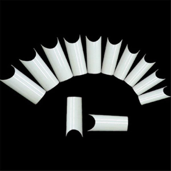 

deal fashion full 500pcs 10 sizes french false acrylic nail art tip white fake nail faux ongle price, Red;gold