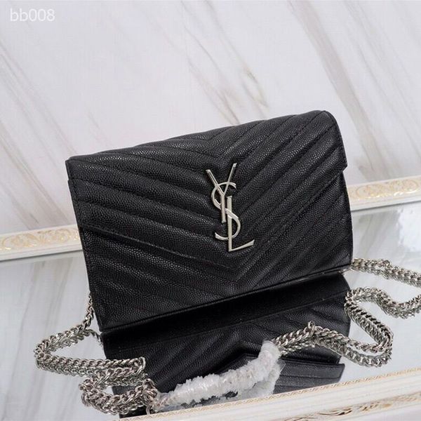 

europe and america 2019 new ladies bag fashion luxurious chain grid envelope bag shoulder diagonal bag small square bags