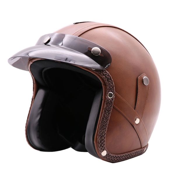 

evomosa motorcycle half helmet vintage retro stylish open face chopper cruiser scooter motorbike riding helmet women men