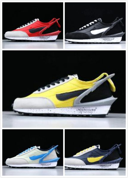 

Undercover x waffle racer port running hoe for men trainer black yellow blue ca ual neaker