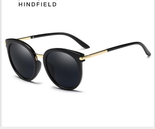 

2019 trendy street p ladies sunglasses retro-antique ocean p frame glasses anti-ultraviolet driving sunglasses, White;black