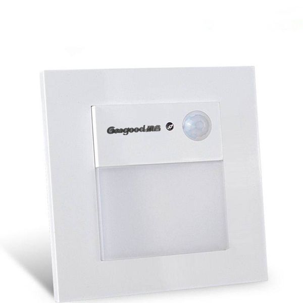 

motion sensor led night light geagood smart embedded foot lights type 86 corridor corner wall lights led induction light human sensor lamp