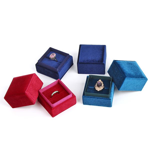 Lot of Velvet Ring Boxes Jewelry Earring Gift Boxes Wedding Proposal Wholesale