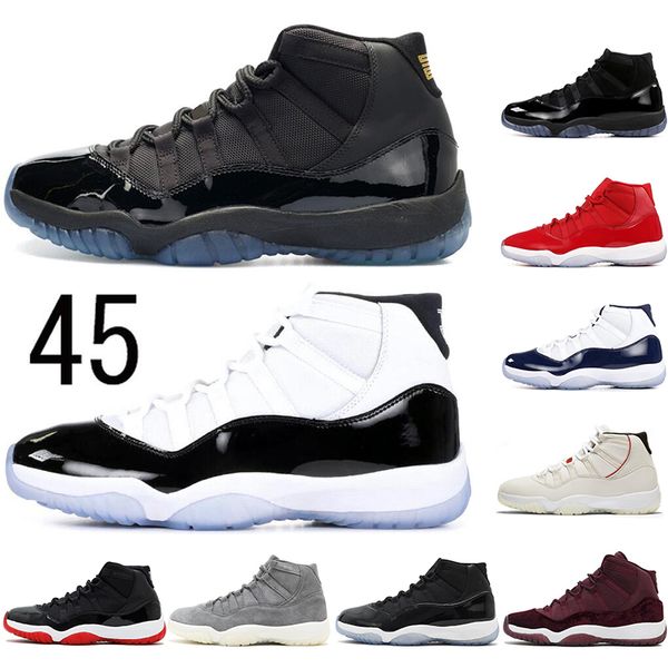 

with socks 2020 concord high 45 11 11s cap and gown heiress chicago platinum tint space men basketball shoes sports sneaker 36-47