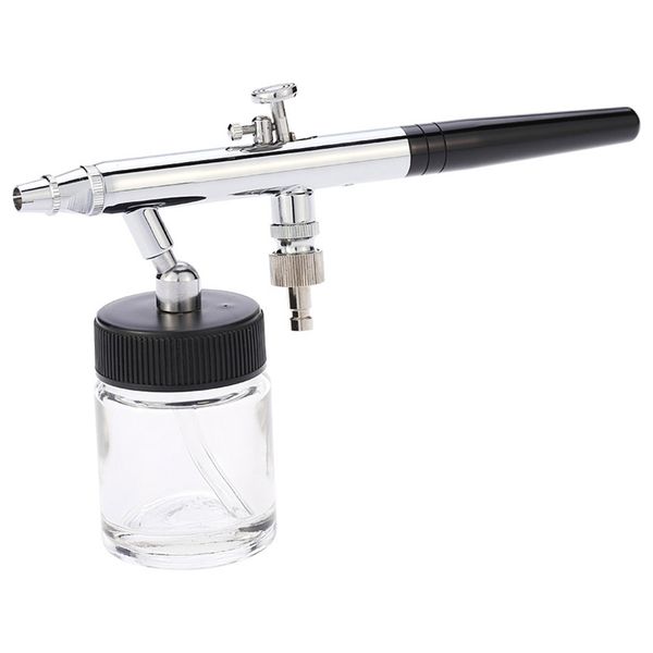 

0.35mm dual action spray tool airbrush kit siphon feed air brush for temporary manicure makeup cake art painting
