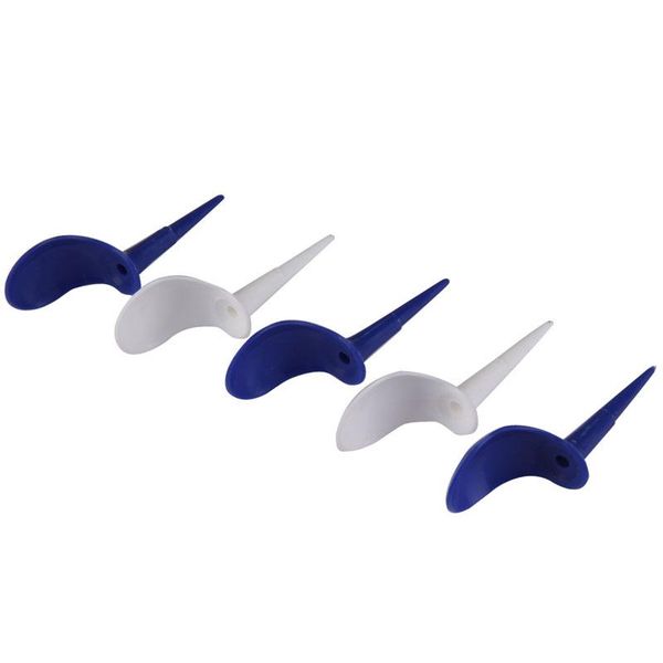 

wholesale price 10pcs golf anti slice tee hemisphere golf nail blue + white set golf tees accessories eduxa