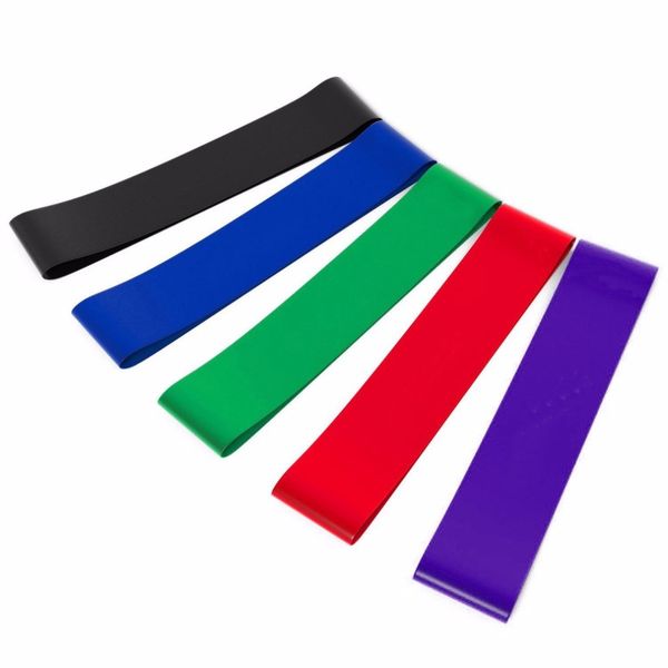 

8 size yoga training latex resistance bands natural latex pull up strength exercise tension ring yoga sport accessories