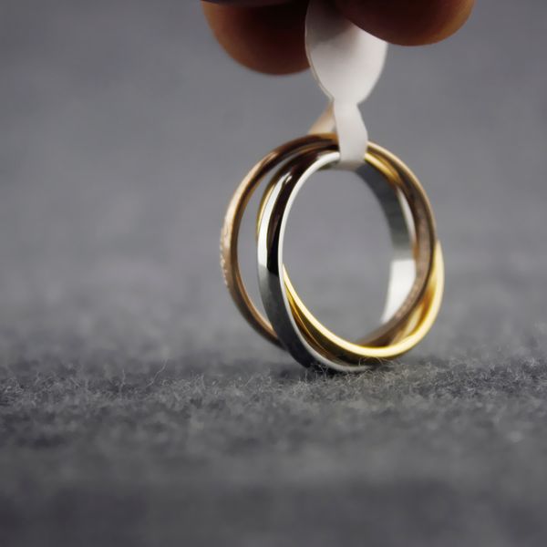 

титановые кольца женщины золотой тонкие кольца свадебные engagement01, Silver