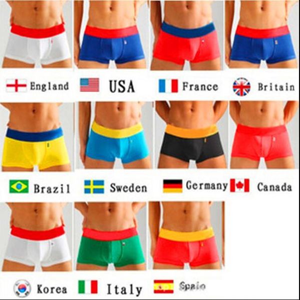 

11 countrie underpant boxer uk u a canada flag men underwear boxer color cotton underwear for men