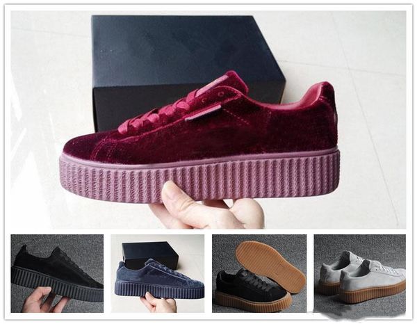 rihanna creepers puma burgundy