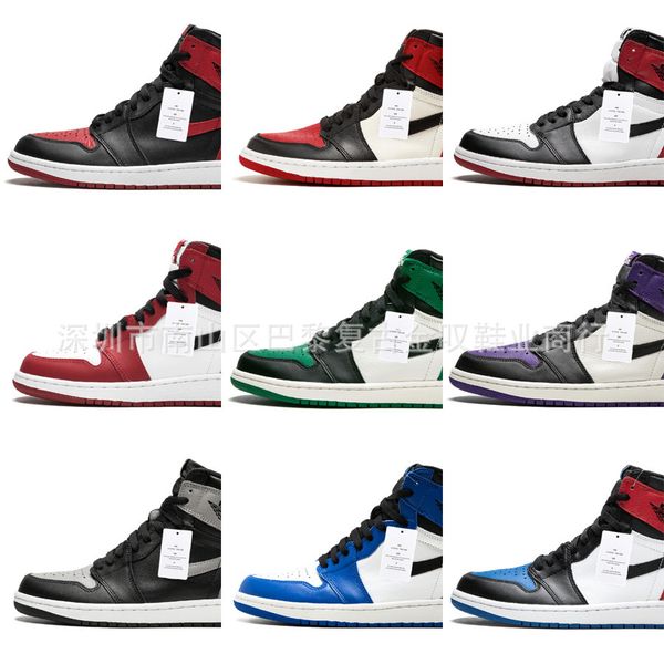

1 high og travis scotts basketball shoes spiderman unc mens homage to home royal blue men sport designer sneakers trainers, Black;white