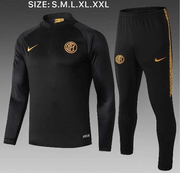 

Good quality new 19 20 inter milan track uit mauro jacket 2019 2020 occer jer ey peri ic training uit nainggolan hoodie coat, Black;blue