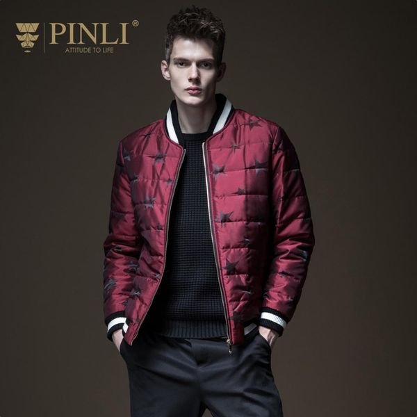 

casacos limited short polyester standard mens winter jackets pinli pin 2018 winter new men's baseball collar jacket b184305560, Black