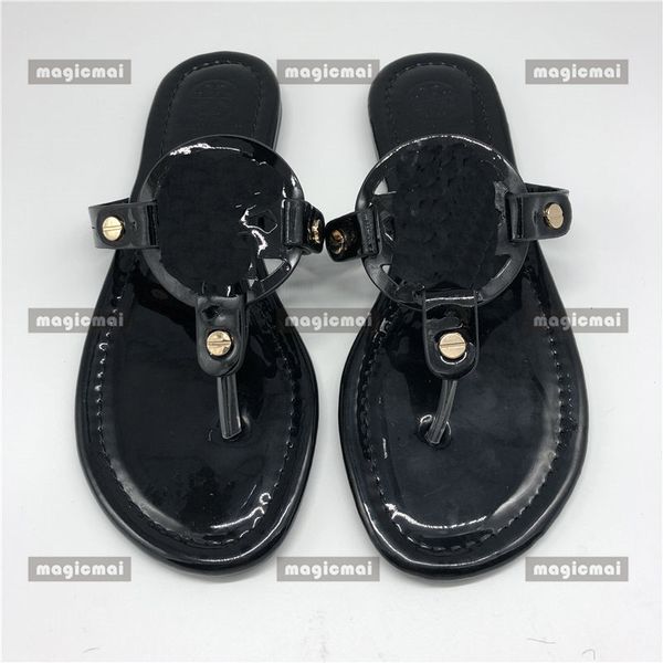 

designer women flat flip flop colorful summer sandals glossy thong sandal new arrival rainbow snake leopard shoes fashion shoe