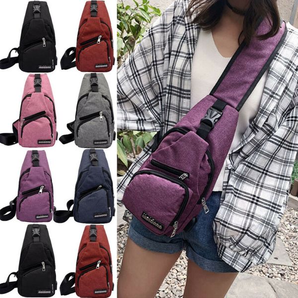 

мужчины женщина холст crossbody плечо комод cycle sling bag daily путешествие спорт центр рюкзак отдых путешествие туризм сумка