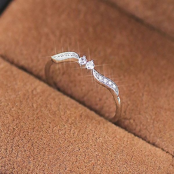 

creative 925 silver plated willow leaf rings crystal rhinestone tail ring female wedding engagement rings band size 6-10 jewelry finding, Slivery;golden