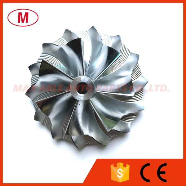 

kp39 36.50/49.00mm 7+7 blades high performance turbo billet compressor wheel/aluminum 2618/milling wheel for turbocharger cartridge/chra