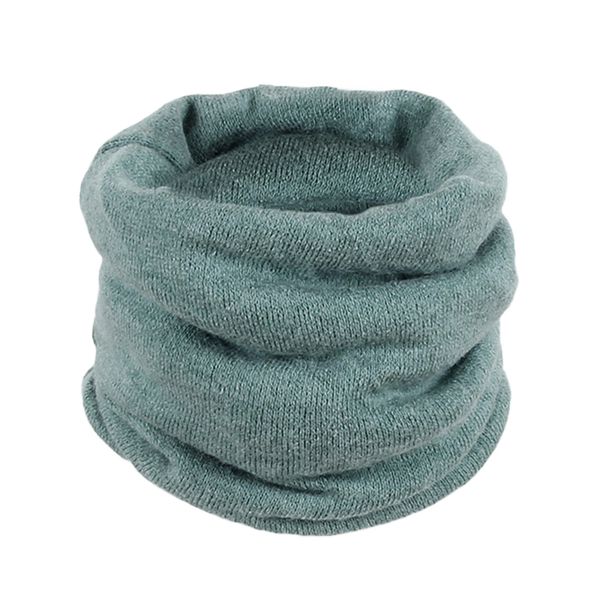 

winter autumn neck warmer cowl collar circle scarves o ring knitted scarf fashion women men crochet scarf snood echarpe, Blue;gray