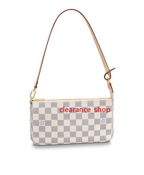 

n41207 pochette accessoires women real leather long wallet chain wallets compact purse clutches evening key card holders