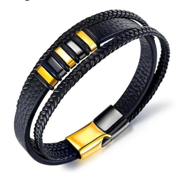 

braccialetto luxury designer jewelry men bracelets gold bracelet leather bangle wholesale jewelry handmade bangle fashion accessories, Golden;silver