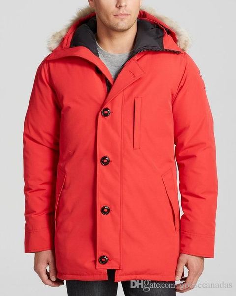 

canada chateaus brand mens veste homme outdoor winter jassen outerwear big fur hooded fourrure manteau down jacket coat hiver parka doudoune