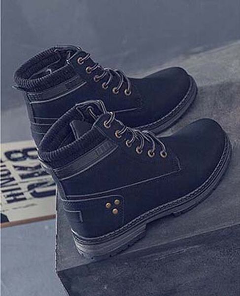 

2019 latest women leather flat boots, classic jumble ankle boot lady casual shoes in clafskin high heel pumps with box size 35-41 bm99, Black