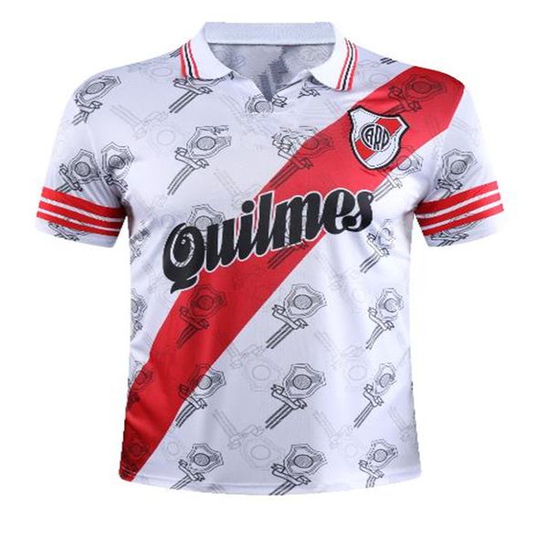 

shirt retro 1995 1996 caniggia shirt home quintero g.martinez vintage classic river plate shirts, White;black