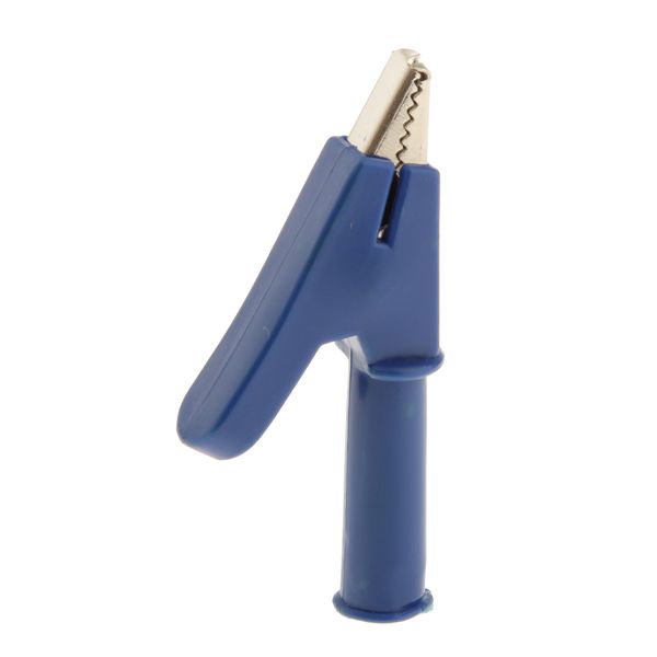 

metal alligator clips electrical test clamps blue