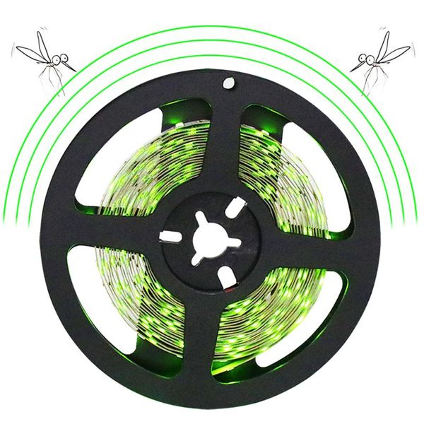 

5v usb led strip mosquito killer lamp smd2835 60leds/m flexible led light anti mosquito diode tape 1m 2m 3m 4m 5m insect killer