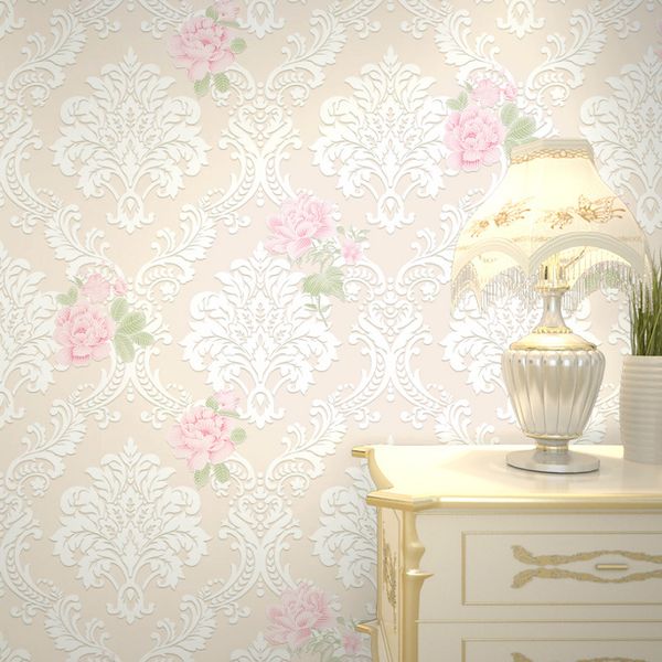 

3d delicate pastoral fresh small floral non-woven wallpaper roll bedroom living room girl dormitory decor home improvement walls decoration