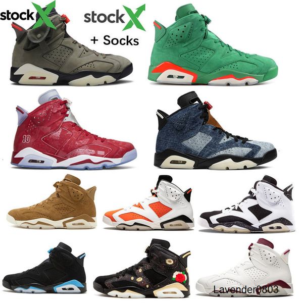 

mens 6 jumpman travis scotts washed denim 2020 jordon basketball shoes unc tinker black infrared cactus jack 3m reflective men sports