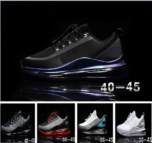 

2019 mens new 720 runner утилита дизайнерские повседневная обувь для mens воздушной подушке непобедимый zapatos спорта кроссовки обувь разме, Black