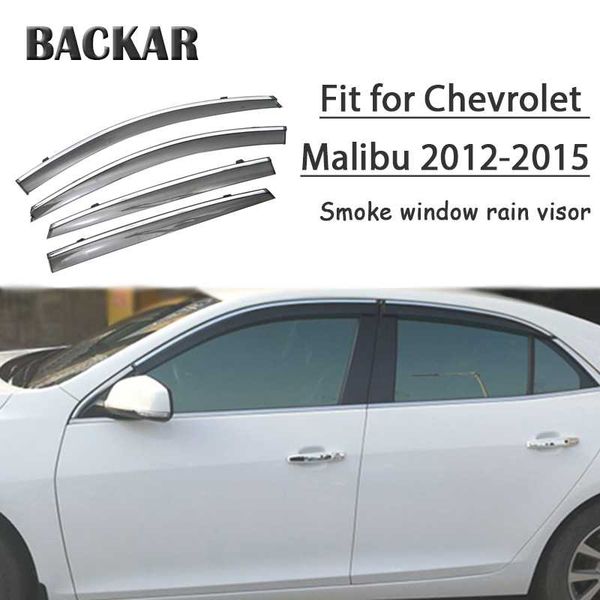 

backar 4pcs auto car windows rain wind sun shield deflector visor trim for chevrolet 2012 2013 2014 2015 accessories