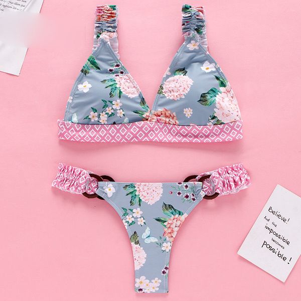 

swimwear women designer bikini stripe lace up swimsuit push up print bathing suit biquini feminino bikini set, White;black