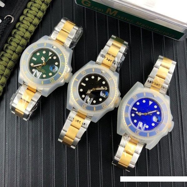 

v10 n завод роскошные мужские часы 40мм 116610 автоматические часы керамический ободок часы eta 2836 движения 904l дизайнер часов orologio д, Slivery;brown