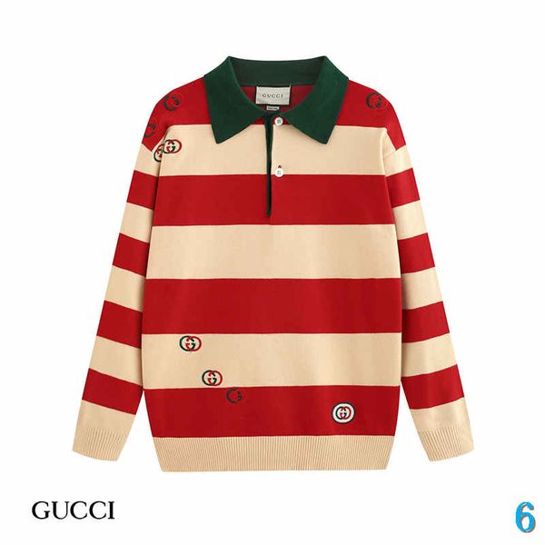 

new fashion designer sweater for mens womens autumn brand sweaters with lapel neck fashion men sweaters with letters clothes s-2xl 6, White;black