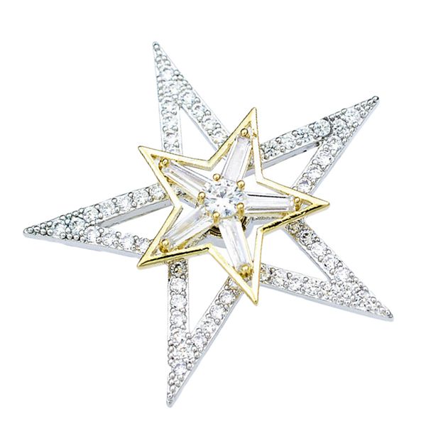 

fashion crystal brooch rotatable coat collar lapel pin jewelry, Gray