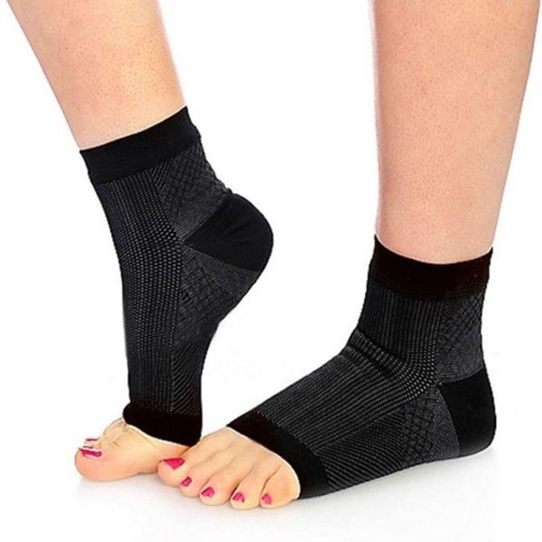 

men women comfortable relief soft socks exercise sock femme fitness foot anti-fatigue compression sock meias meia may30, Black