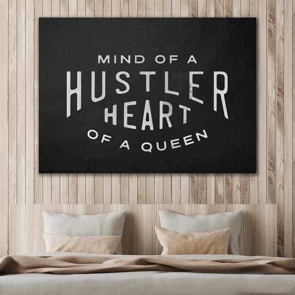 

alec monopoly office art mind of a hustler. heart of a queen home decor handpainted &hd print oil painting on canvas wall art canvas 200524
