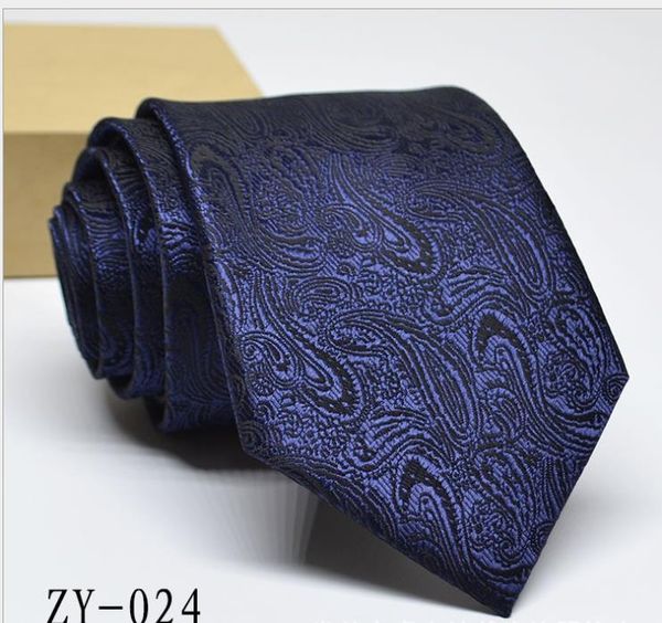 

2019 men's tie formal business tie 1200 pins 8cm jacquard wedding tie, Blue;purple