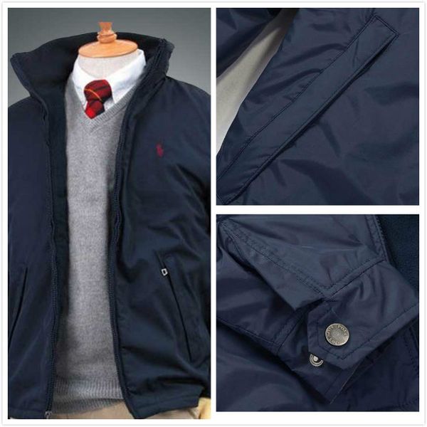 

ralph lauren мужские куртки мужские куртки дизайнер роскоши подкладка хлопка утолщение зимняя куртка лошадка модель модного бренда бизнес зи, Black;brown