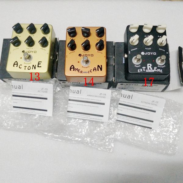 Rare pedal clássico Efeito Guitarra 2 Modelos Escolha multi-efeitos pedais de distorção Overdrive Delay Eco Reverb Wah Fase Volume