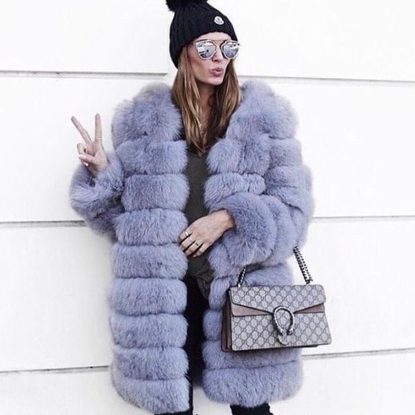 

maylofuer real fur coat women fur detachable removable sleeves length coats winter warm 60cm sleeve 90cm length, Black