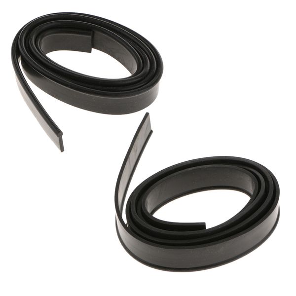

2pcs 1m rubber seal strip molding edge trim car door window protector guard